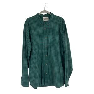 Mountain Khakis Classic Fit Green Orange Plaid Flannel Men’s XXL